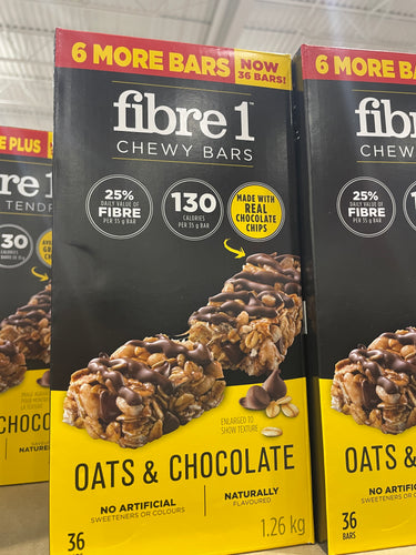 Image of Fibre 1 Chewy Bars Oats and Chocolate - 1 x 1.26 Kilos